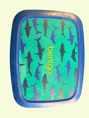 Bentgo Kids Shark Print Lunch Box 5 Compartment Leakproof New Sealed