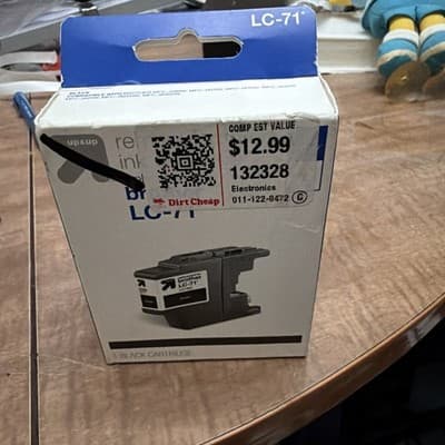 Black Ink Cartridge for Brother LC-71 Series Printer new sealed