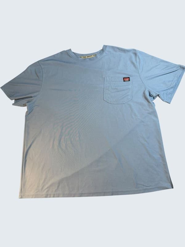 Wrangler Workwear Men's Short Sleeve Performance Pocket T-Shirt Blue 2XL