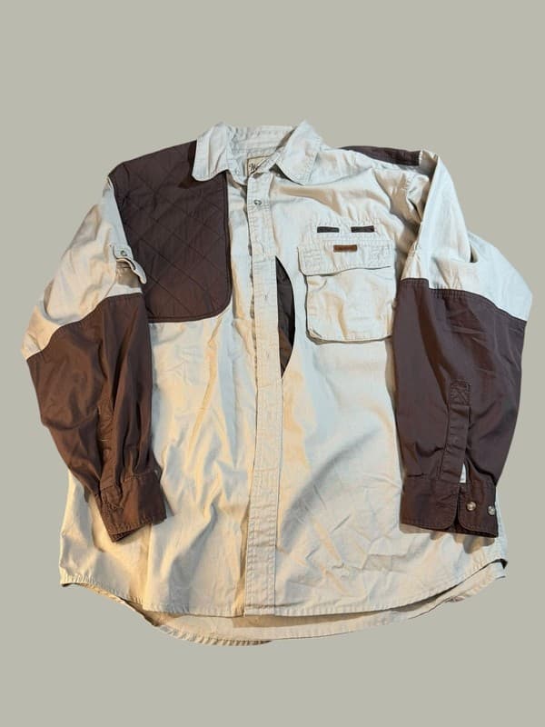 Woolrich Outdoor Guide Collection Long Sleeve Shooting Hunting Shirt Men's Large