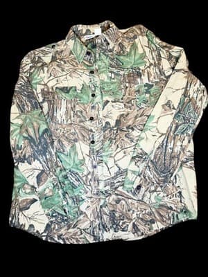 Vintage Realtree Camo Shirt Sports Afield XL Made in USA 90s Hunting