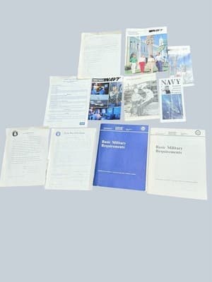 1986 US Navy NAVEDTRA Manuals Recruiting & Sea Cadet Lot