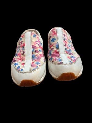 Easy Spirit Traveltime 592 Floral Slip-On Mules Sneakers Size 9.5M