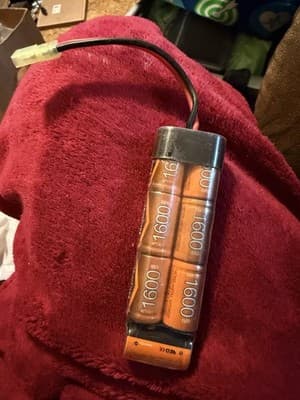 Lancer Tactical 8.4V 1600mAh 7cell NiMH Airsoft Battery Mini AEG Small Connector