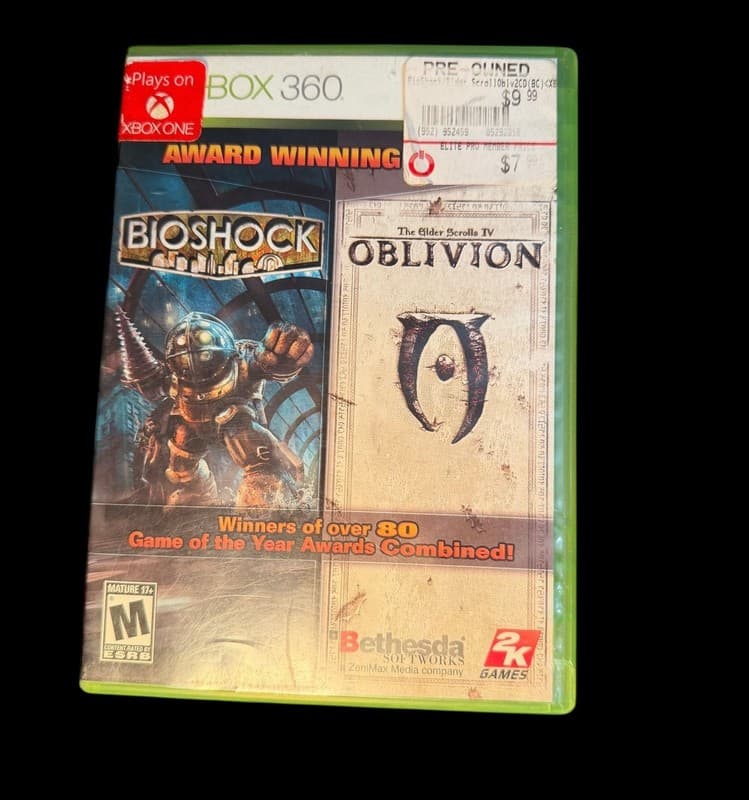 BioShock & The Elder Scrolls IV: Oblivion Combo Pack (Microsoft Xbox 360, 2007)