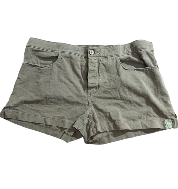 Calvin Klein Jeans Olive Green Cotton Shorts Womens Size M