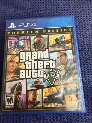 Grand Theft Auto V Premium Edition PS4 PlayStation 4 + Map Complete