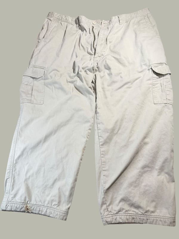 RedHead Men's Vintage Wide Leg Khaki Cargo Pants Size 48x32