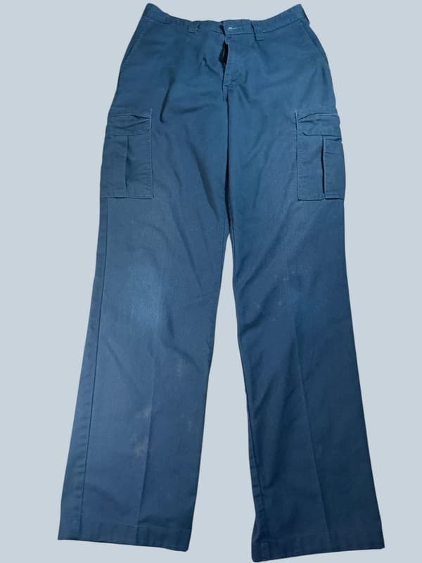 Dickies Flex Regular Fit Industrial Cargo Work Pants Navy Blue 33x36