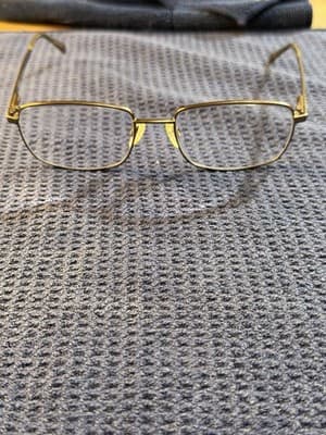Aristar by Charmant AR16264 Gold Metal Square Eyeglass Frames 54-18-140mm Men's