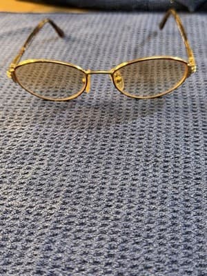 Vintage BerDel Sferoflex KELLEY Oval Eyeglass Frames Gold Tortoise Made in Italy