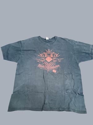 Vntg 2008 Harley-Davidson Kitty Hawk North Carolina Tribal Graphic T-Shirt 2XL