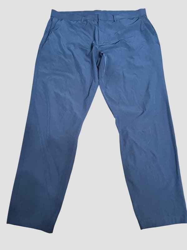 Fabletics Men's The Don Trouser Classic Fit Blue Performance Pants 42x34