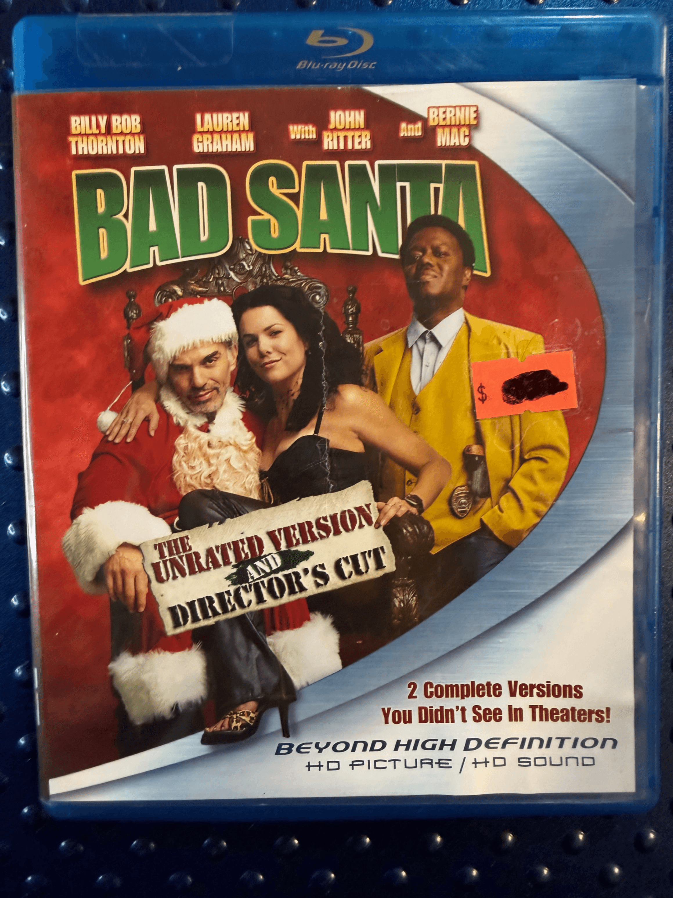 New Bad Santa Blu-ray Unrated & Director's Cut Billy Bob Thornton Bernie Mac