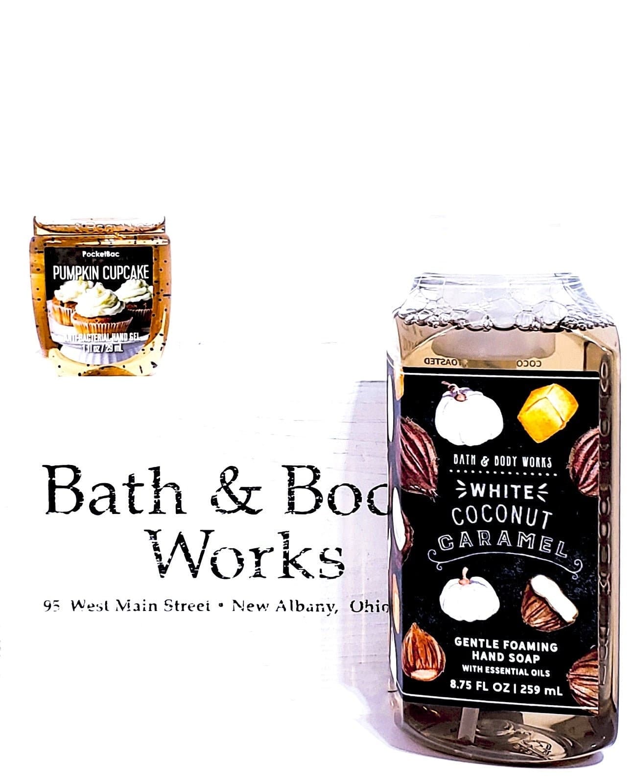 Bath & Body Works Coconut Caramel Foaming Hand Soap Pumpkin Cupcake Hand Care