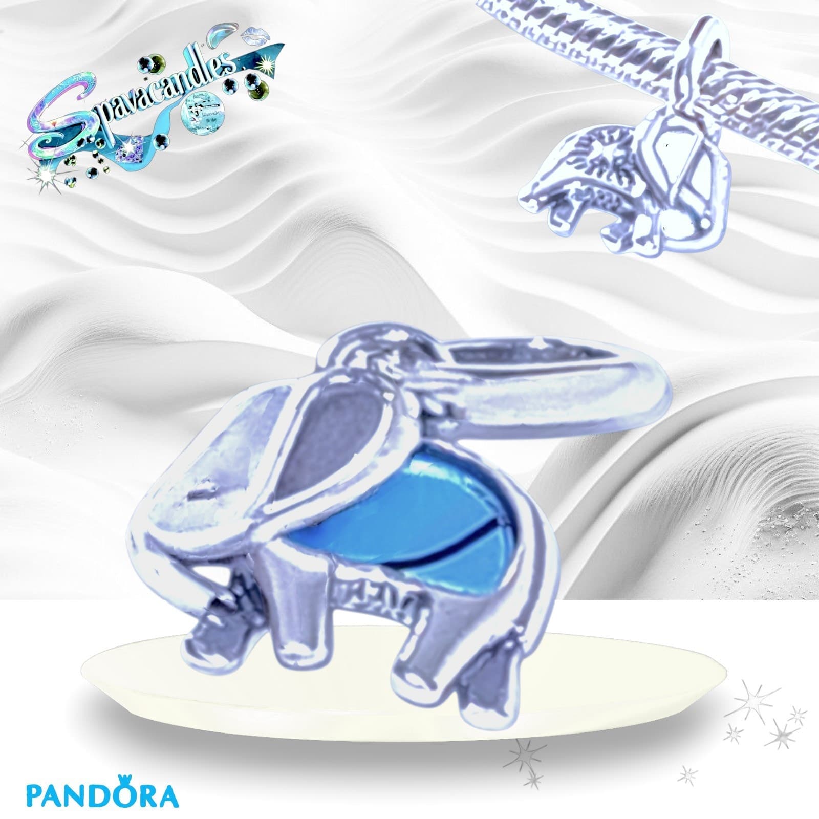 PANDORA ME 925 Ale Turquoise Blue Elephant Charm 793858C01