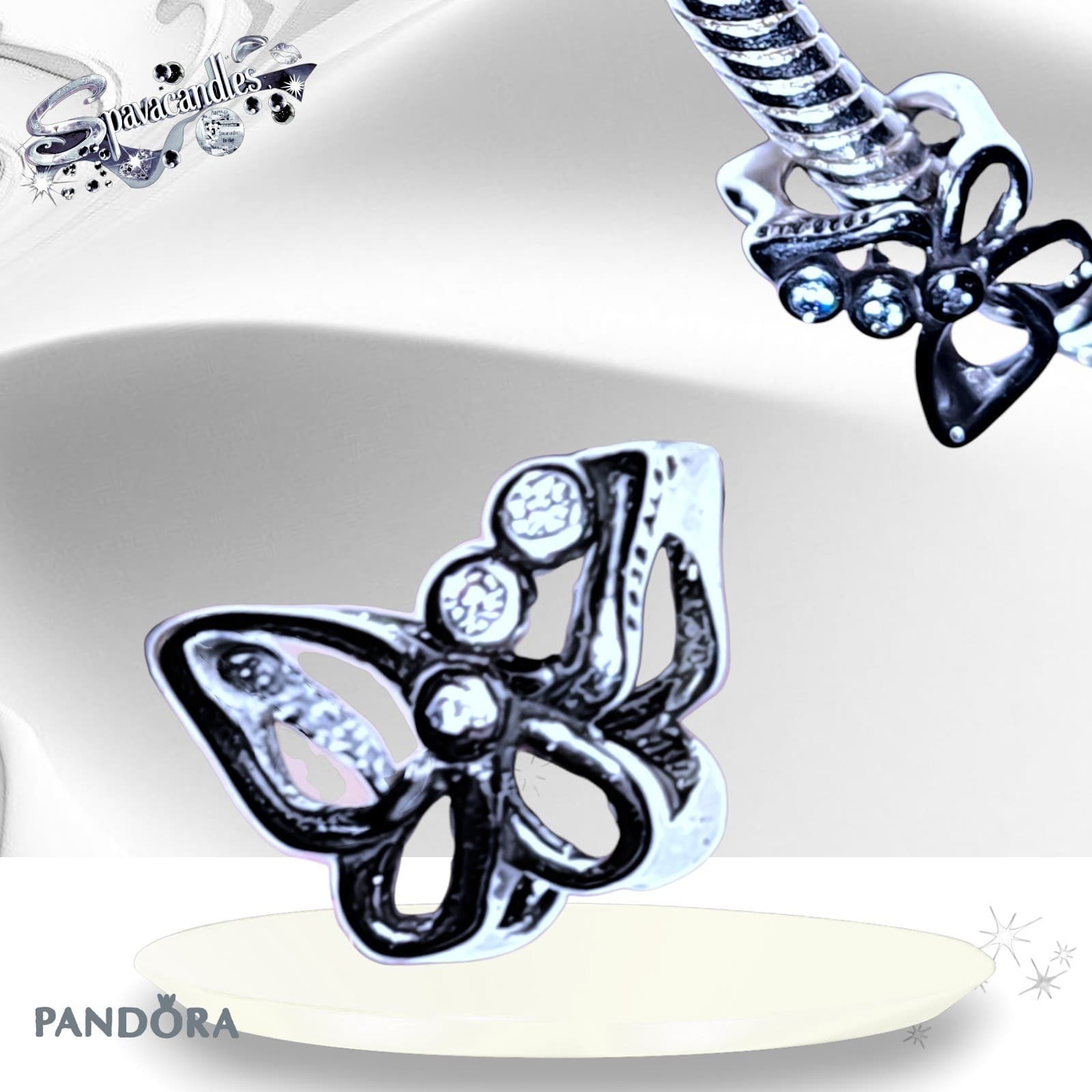 PANDORA 925 Silver Openwork Butterfly Charm 794369C01 US SELLER