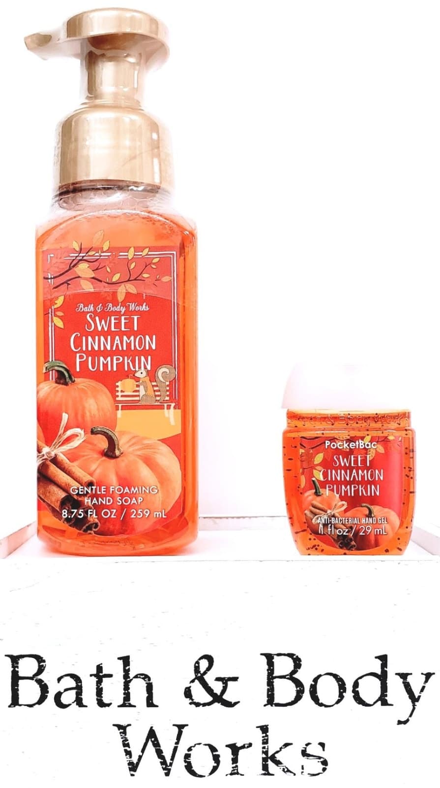 Bath and Body Works Sweet Cinnamon Pumpkin Foaming Hand Soap & PocketBac