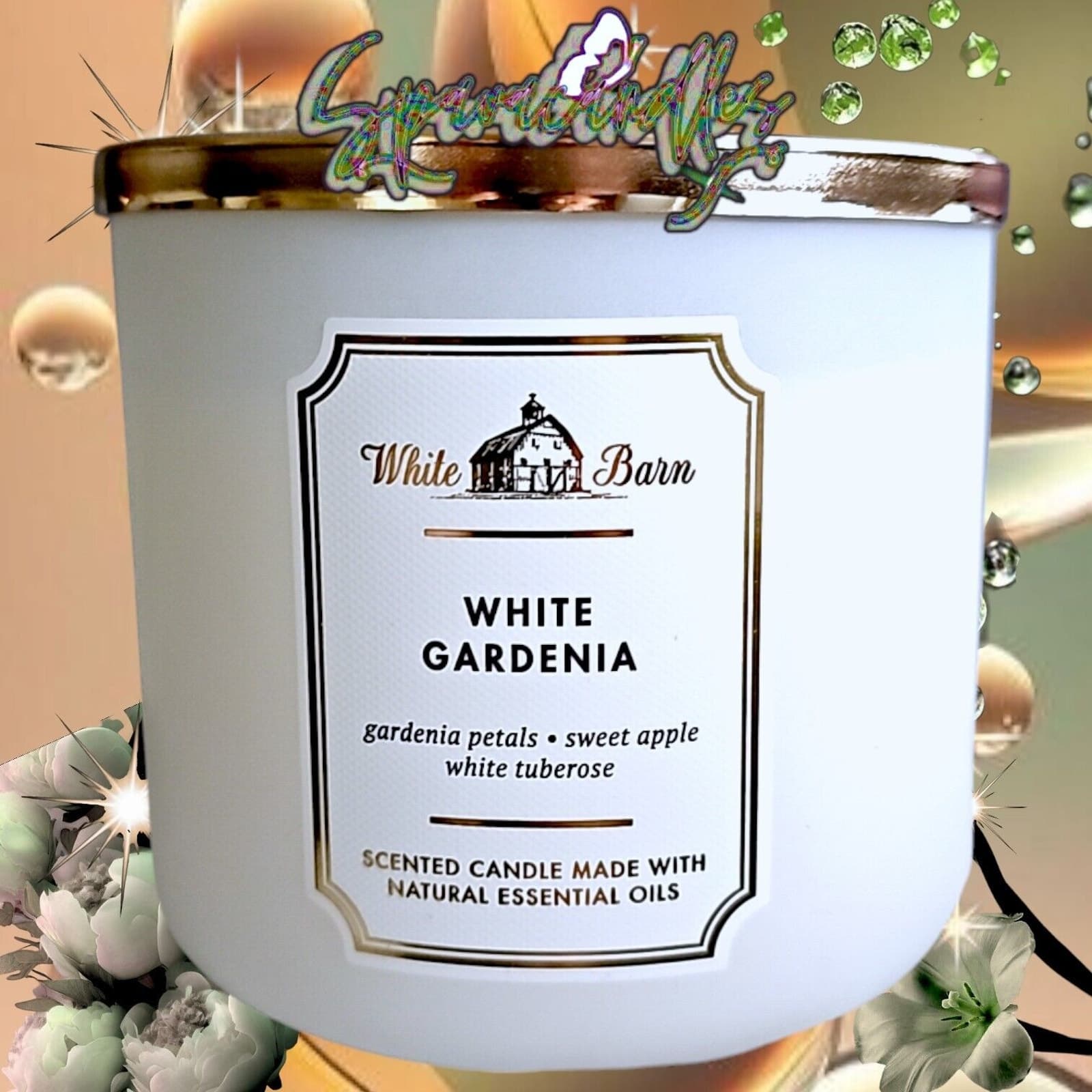Bath & Body Works White Gardenia 3 Wick Candle 2022