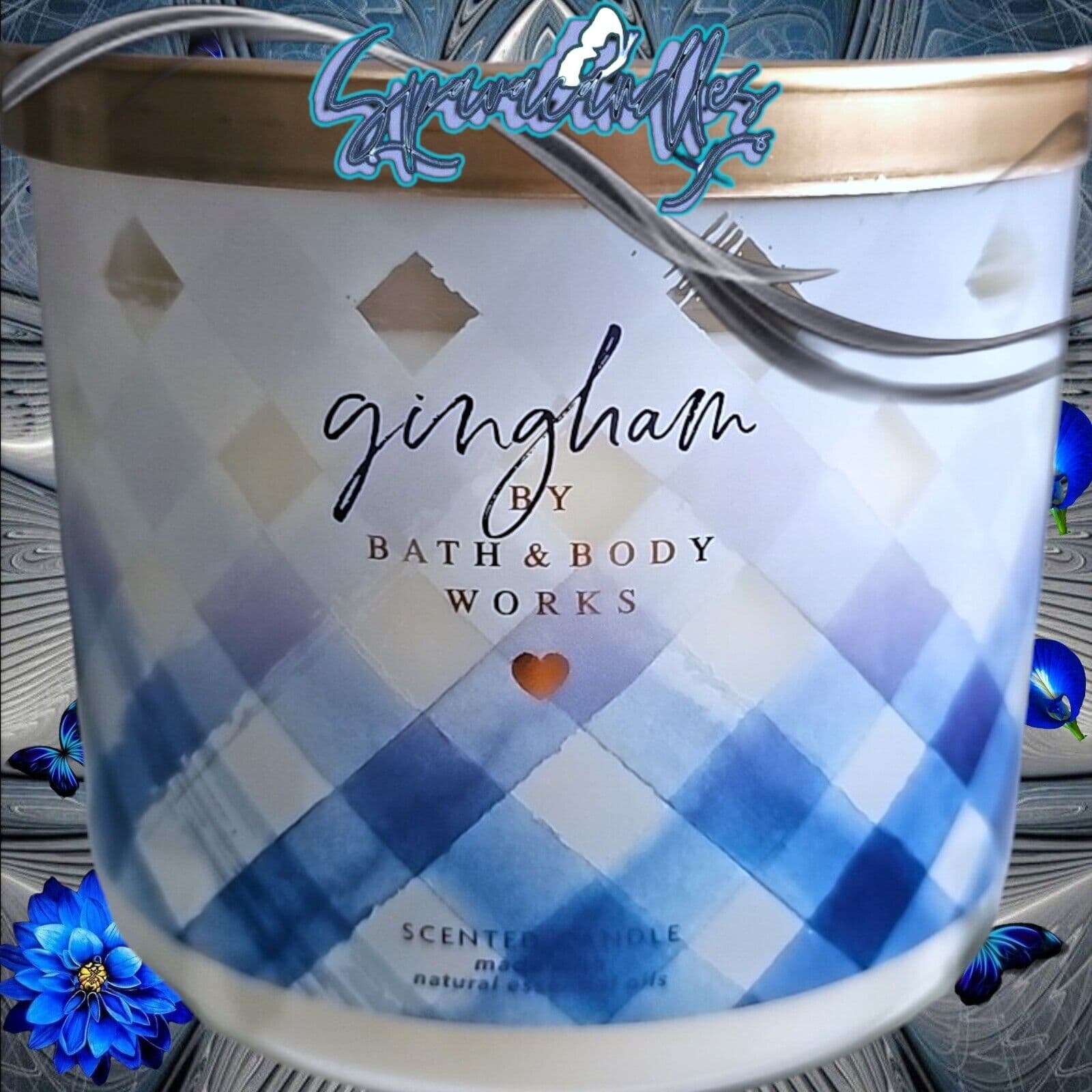 Bath & Body Works Gingham 3 Wick Candle 2022