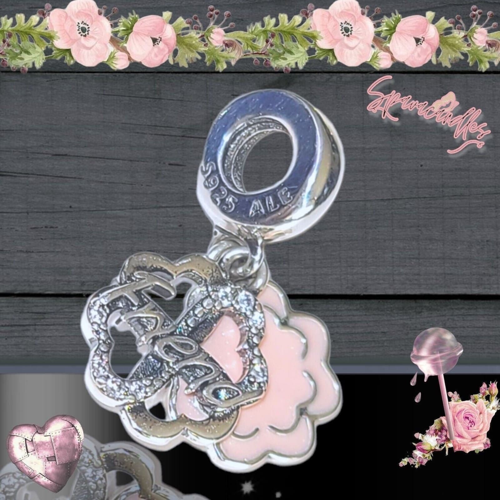 New Pandora Four-leaf Clover Friendship Double Dangle Charm 792245c01us seller