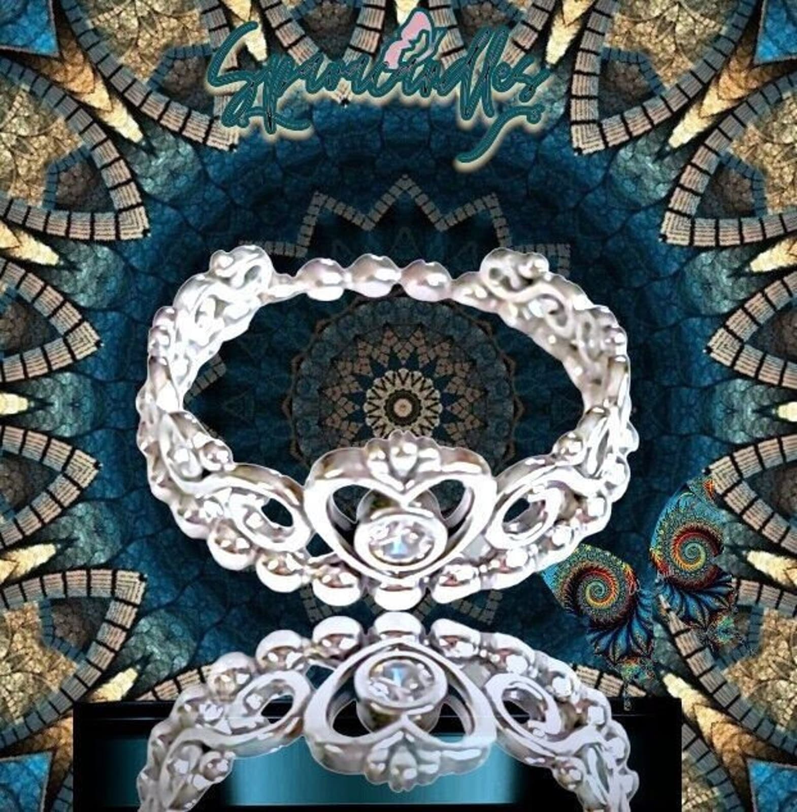 Pandora Silver 925 Ale Ring 190880 My Princess Tiara Crown Ring 3 sizes