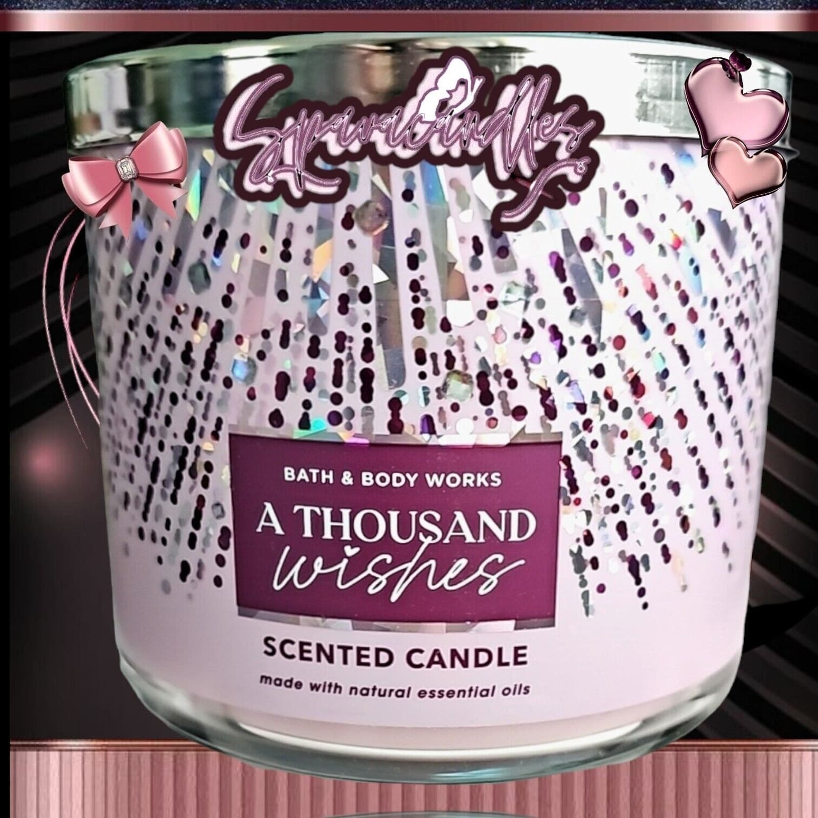 Bath & Body Works A Thousand Wishes 3 Wick Candle 2022