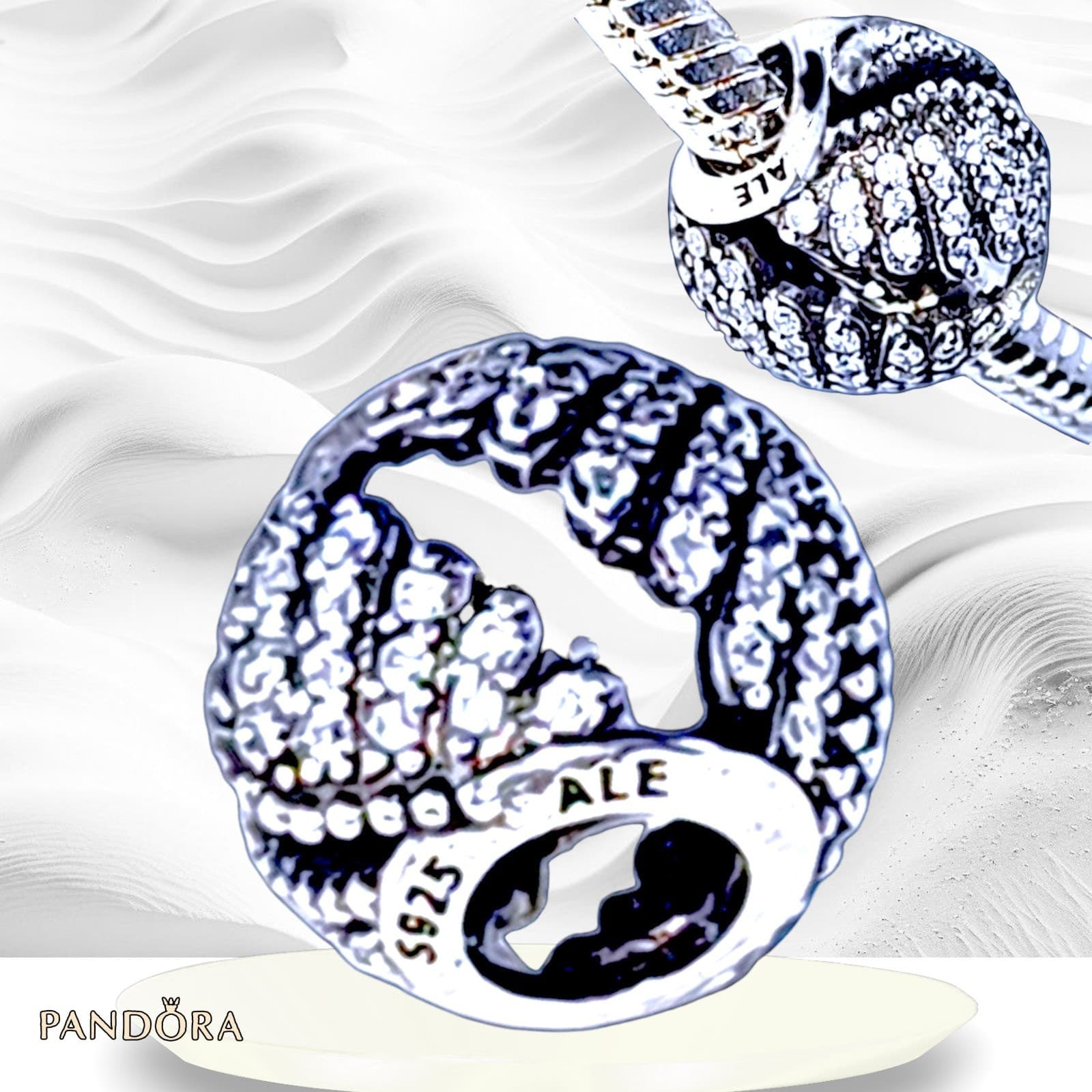 Pandora Majestic Feathers Charm US SELLER