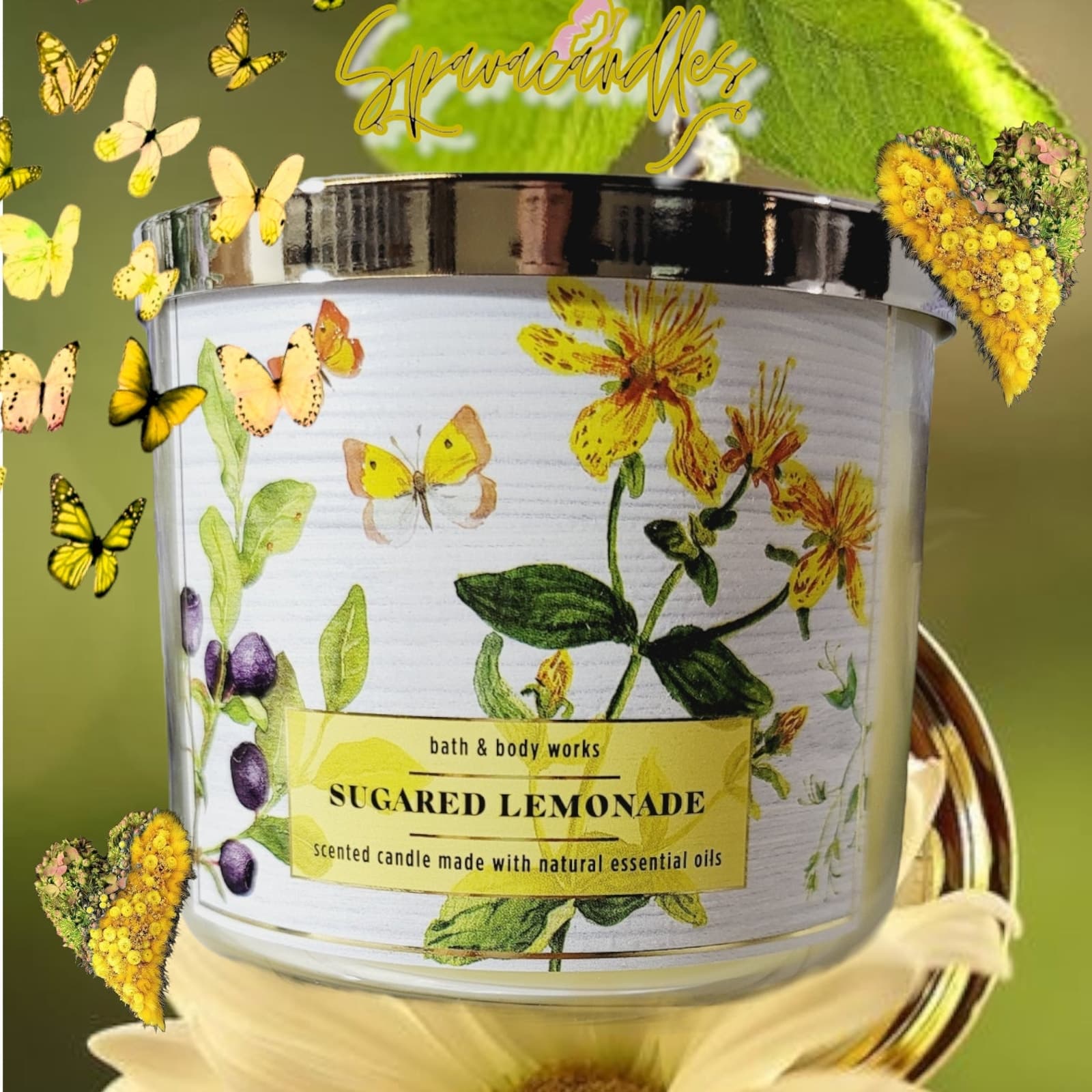 Bath & Body Sugared Lemonade 3 Wick Candle 2022