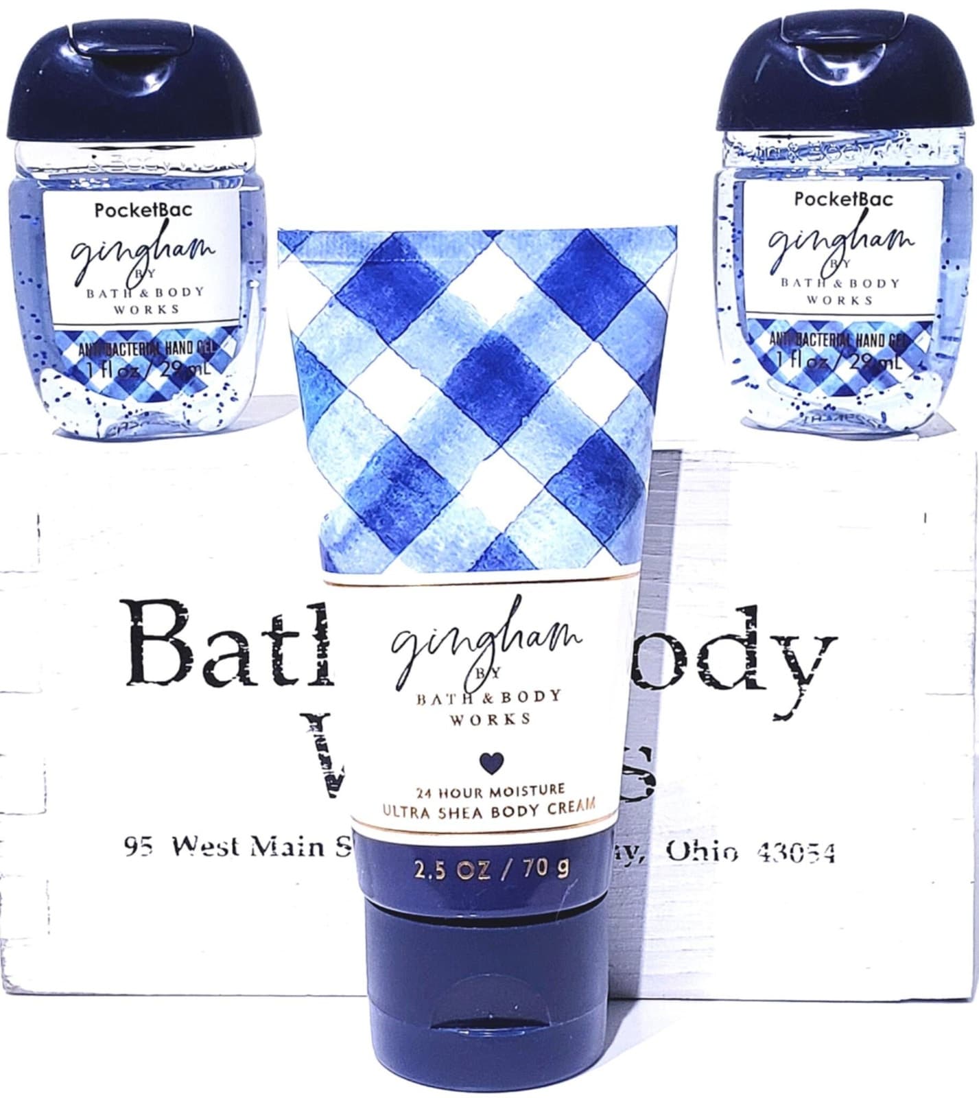 Bath & Body Works Gingham Body Lotion Set of PocketBacs
