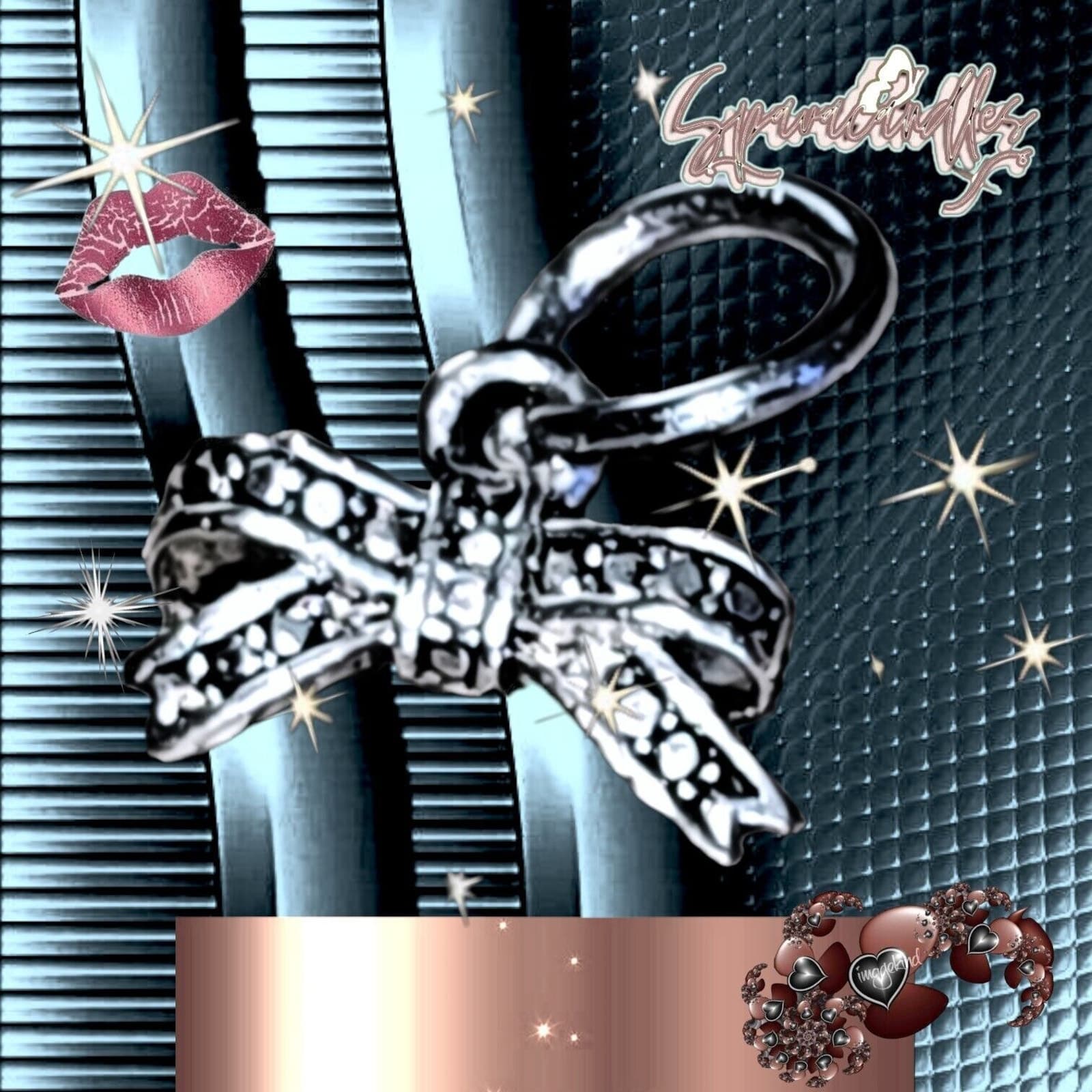 New Pandora Sterling Silver Sparkling Bow Cz Pendant 390357CZ US Seller