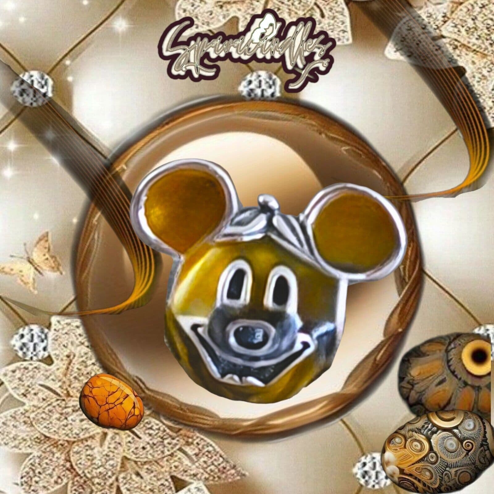NEW PANDORA Mickey Mouse Pumpkin Boo Charm 799599C01 US Seller