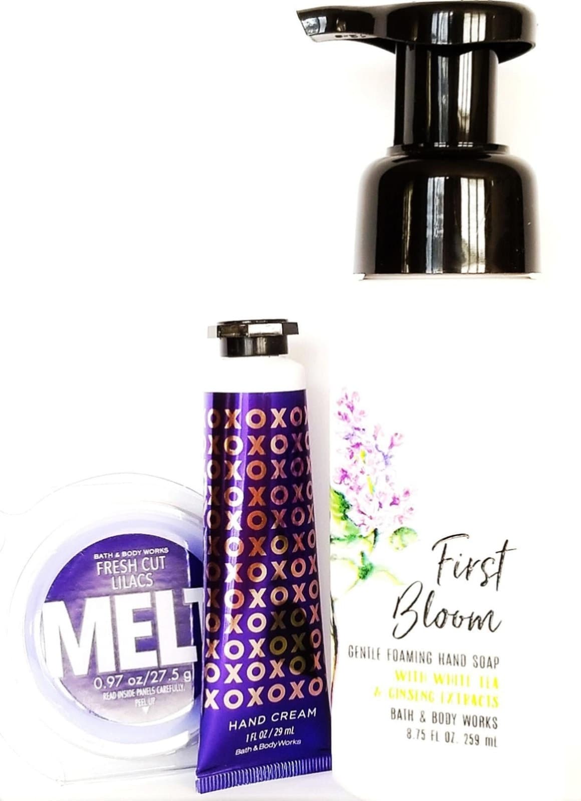Bath & Body Works First Bloom Hand Soap,Wax melt Hand cream Set