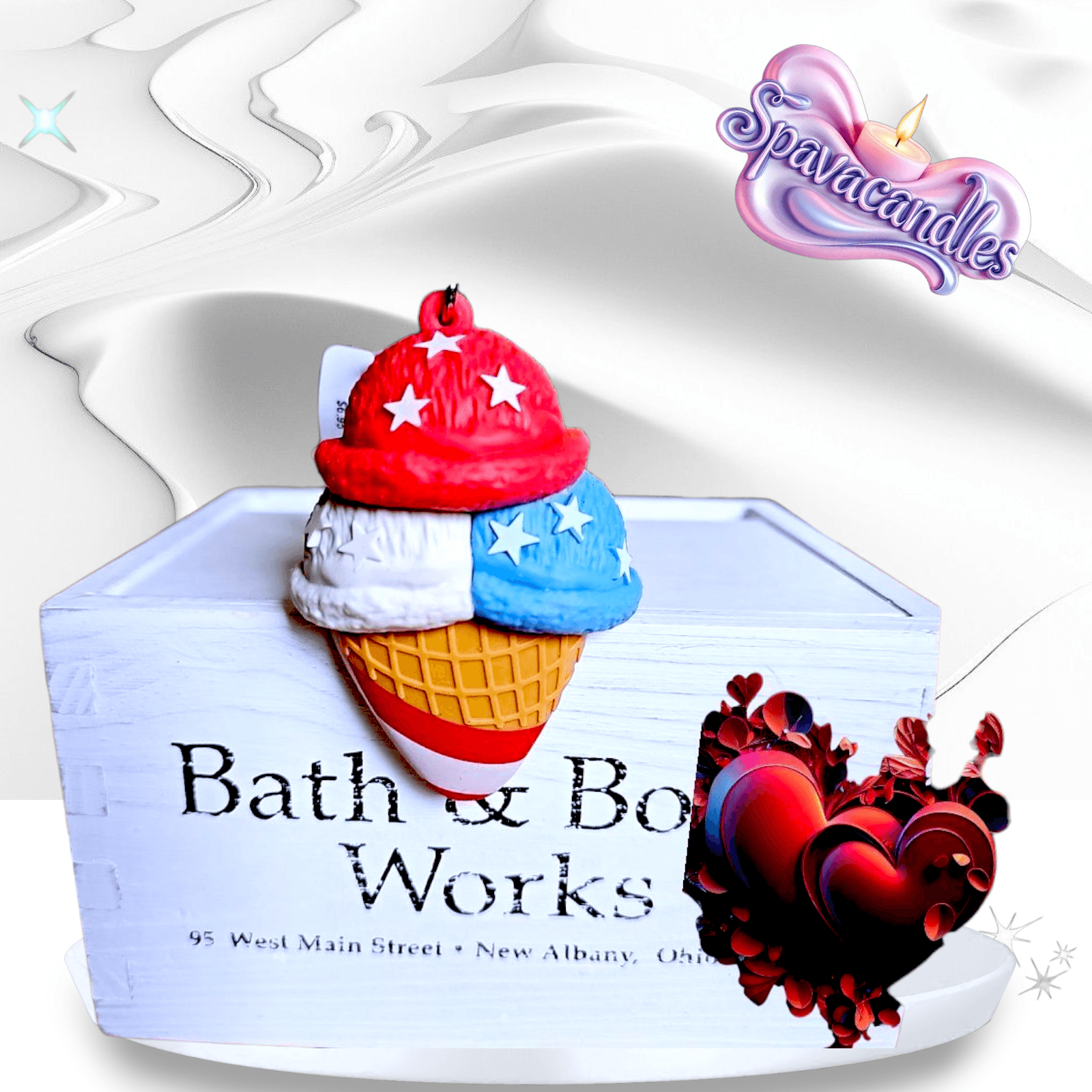 Bath and Body Works Ice Cream Cone PocketBac Holder & Sanitizer US SELLER