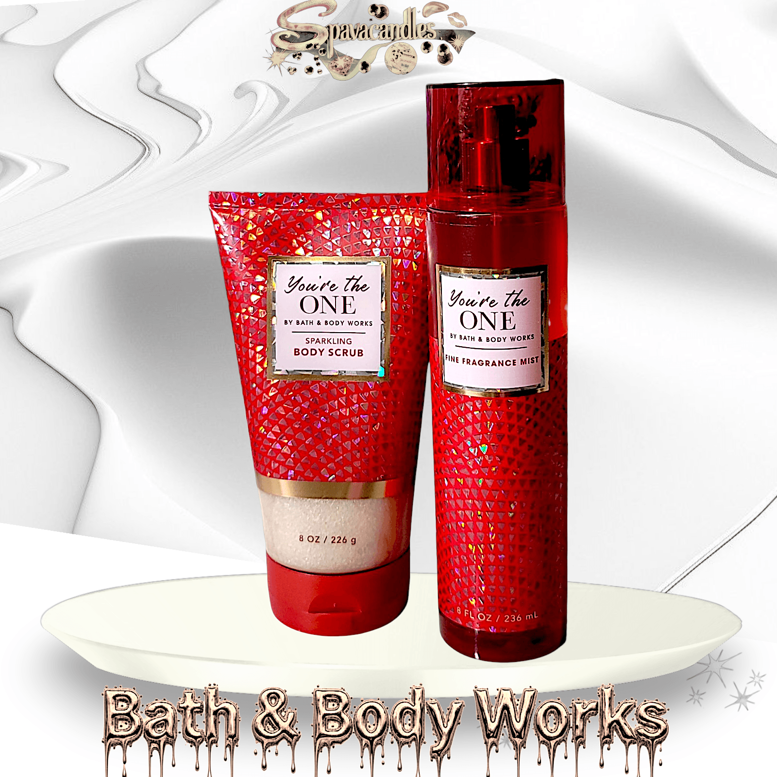 Bath & Body Works "You're The One" Sparkling Body Scrub and Fine Fragrance Mist
