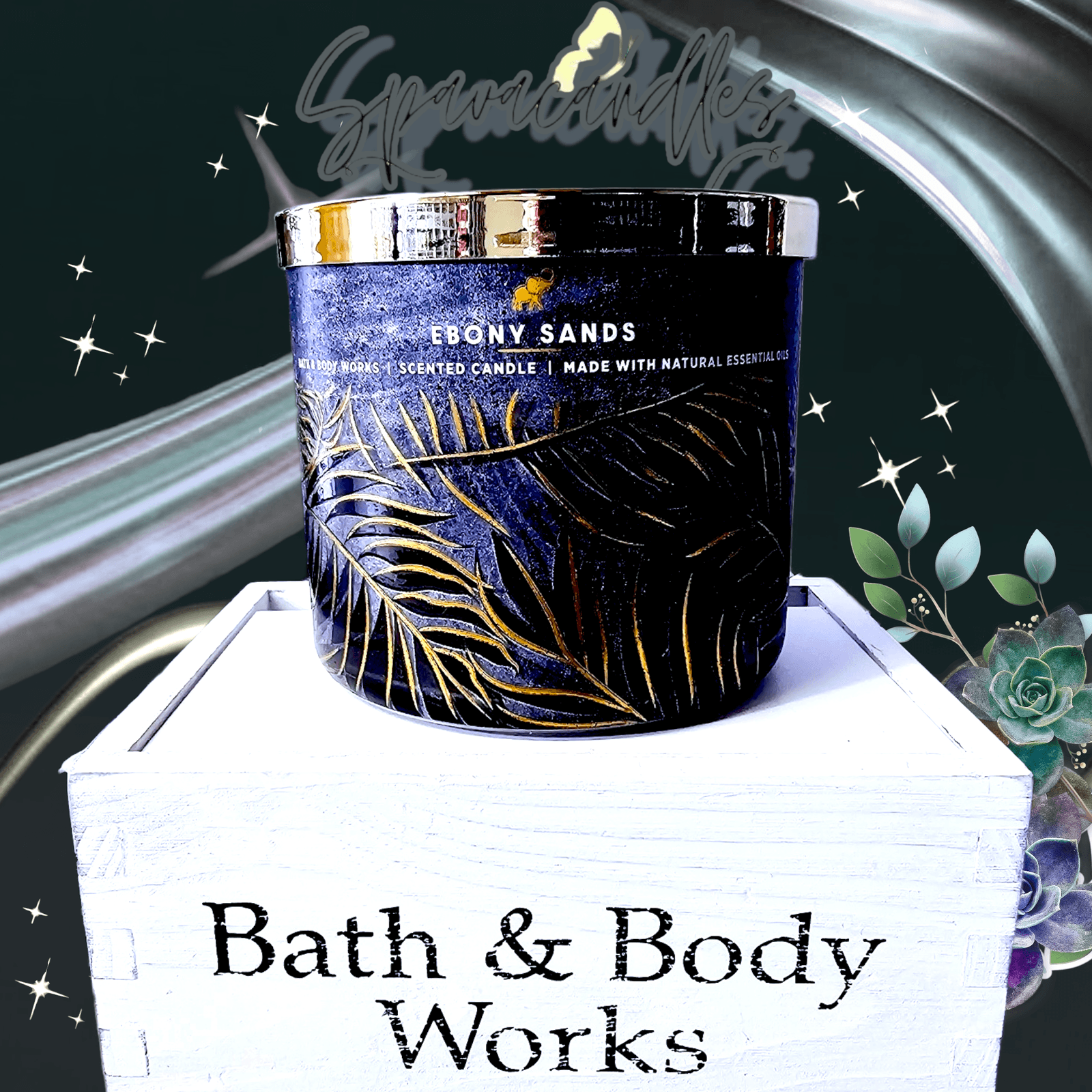 Bath & Body Works Ebony Sands Wick Candle 2022