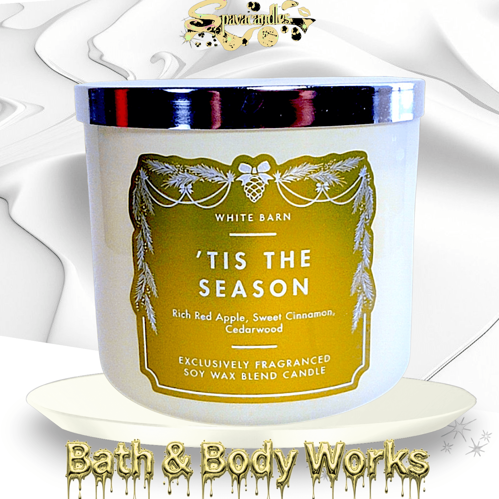 Bath & Body Works TIS THE SEASON 3-Wick Candle 14.5oz US SELLER