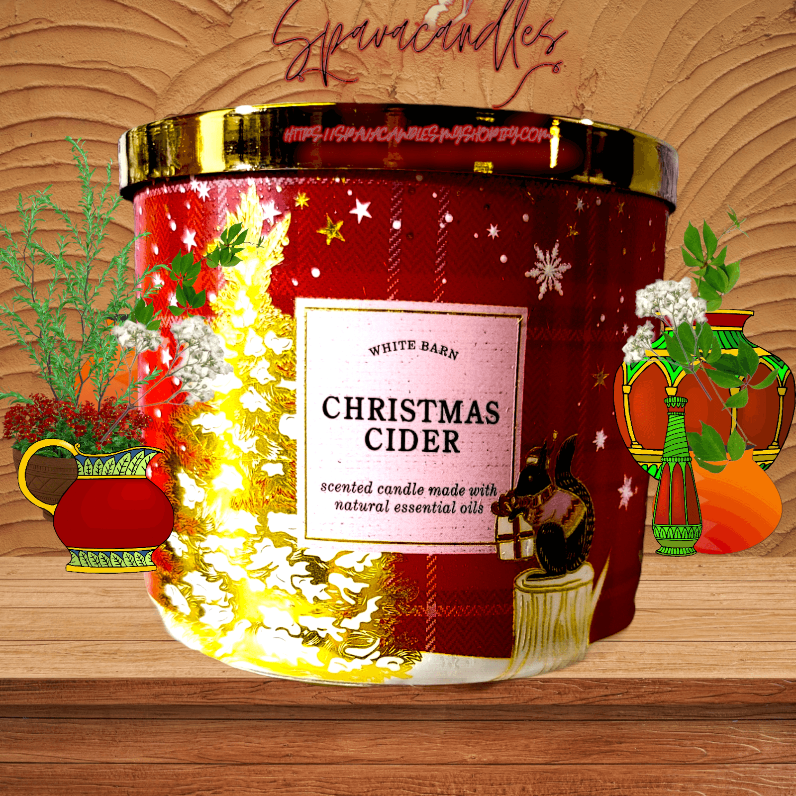 New Bath & Body Works Christmas Cider 3 Wick Candle 2022