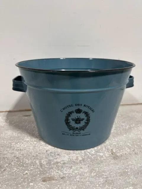 Paris Blue Bucket with Handles