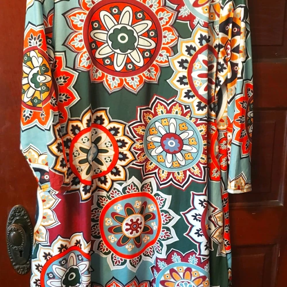 XL 3/4 Sleeve long top or dress
