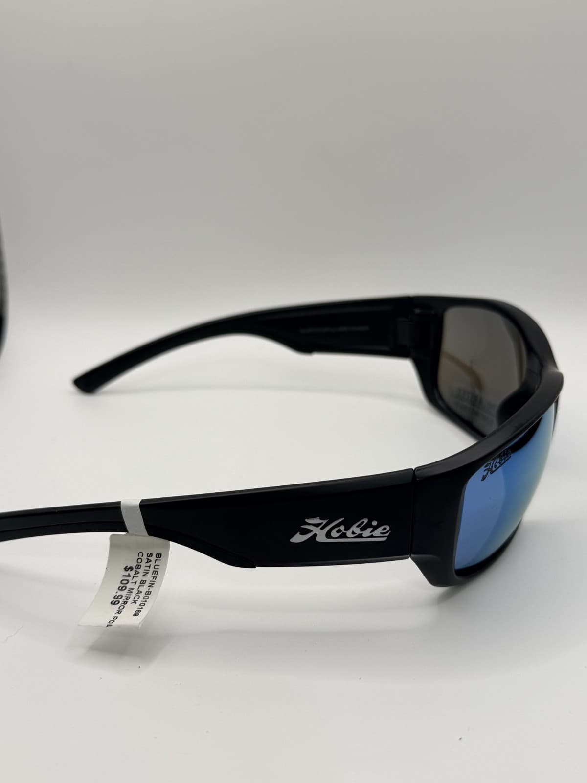 Hobie Bluefin Sunglasses B010168 Frame Satin Black Lens Cobalt Mirror