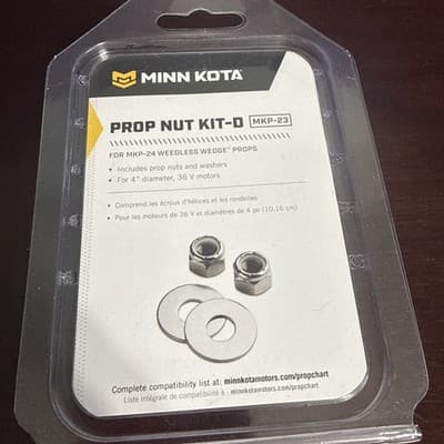 Minn Kota MKP-23 Prop & Nut Kit D 1865014 UPC 029402012817