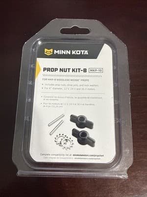 Minn Kota MKP 10 Prop Nut Kit B. Fits MKP 4 and MKP 8. 4" dia motors. NEW