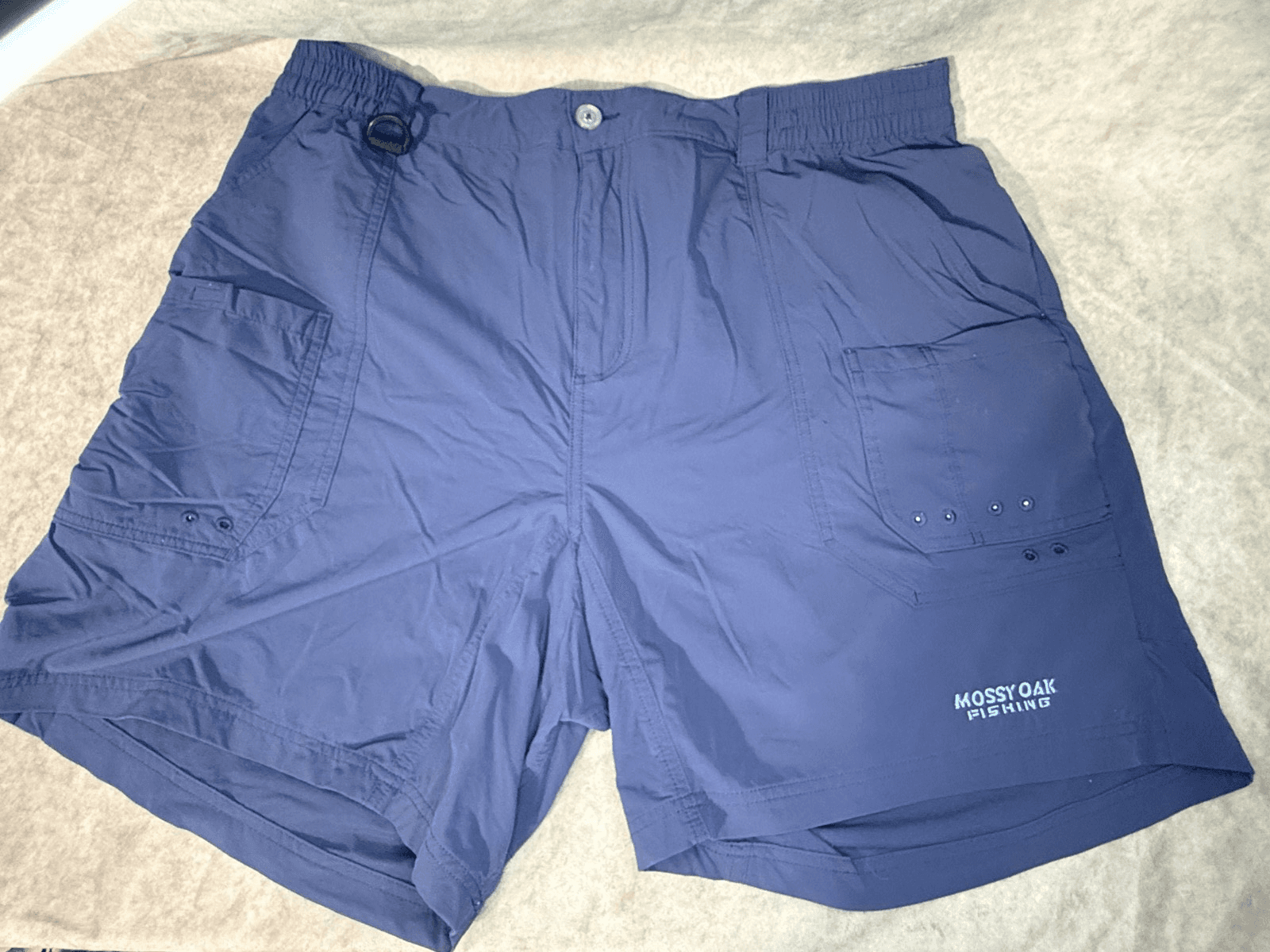 Mossy Oak Men’s Athletic Fishing Shorts Size XXL Navy Outdoor Summer