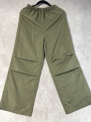 Shien Teen Army Green Pleated Leg Pants Size 16Y