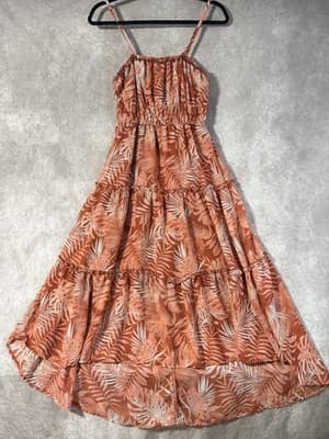 No Boundaries Women’s Size M Caribbean Style Orange Dress