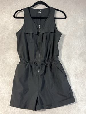 Avia Black Zip Up Women’s Romper Size XS