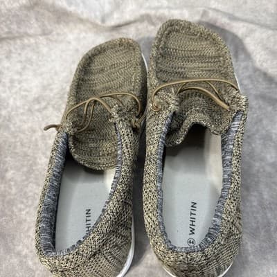 Whitin Men’s Casual Slip-on Shoes Size 10.5 (EU 44) Brown And Gray