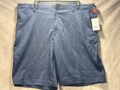 Pro Tour Men’s Shorts Size 44 Navy Gold Performance Stretch UPF 50 Moisture Wick