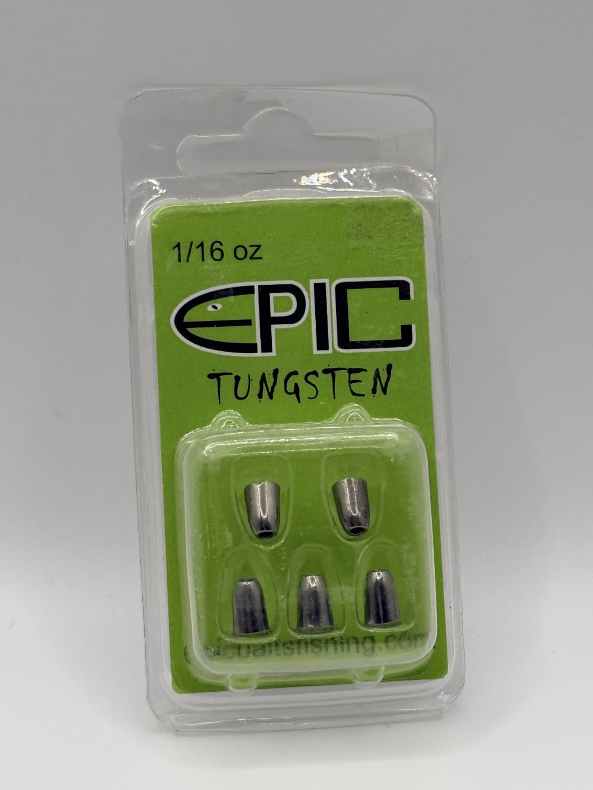 Epic Tungsten Weights Worm Silver Various Sizes